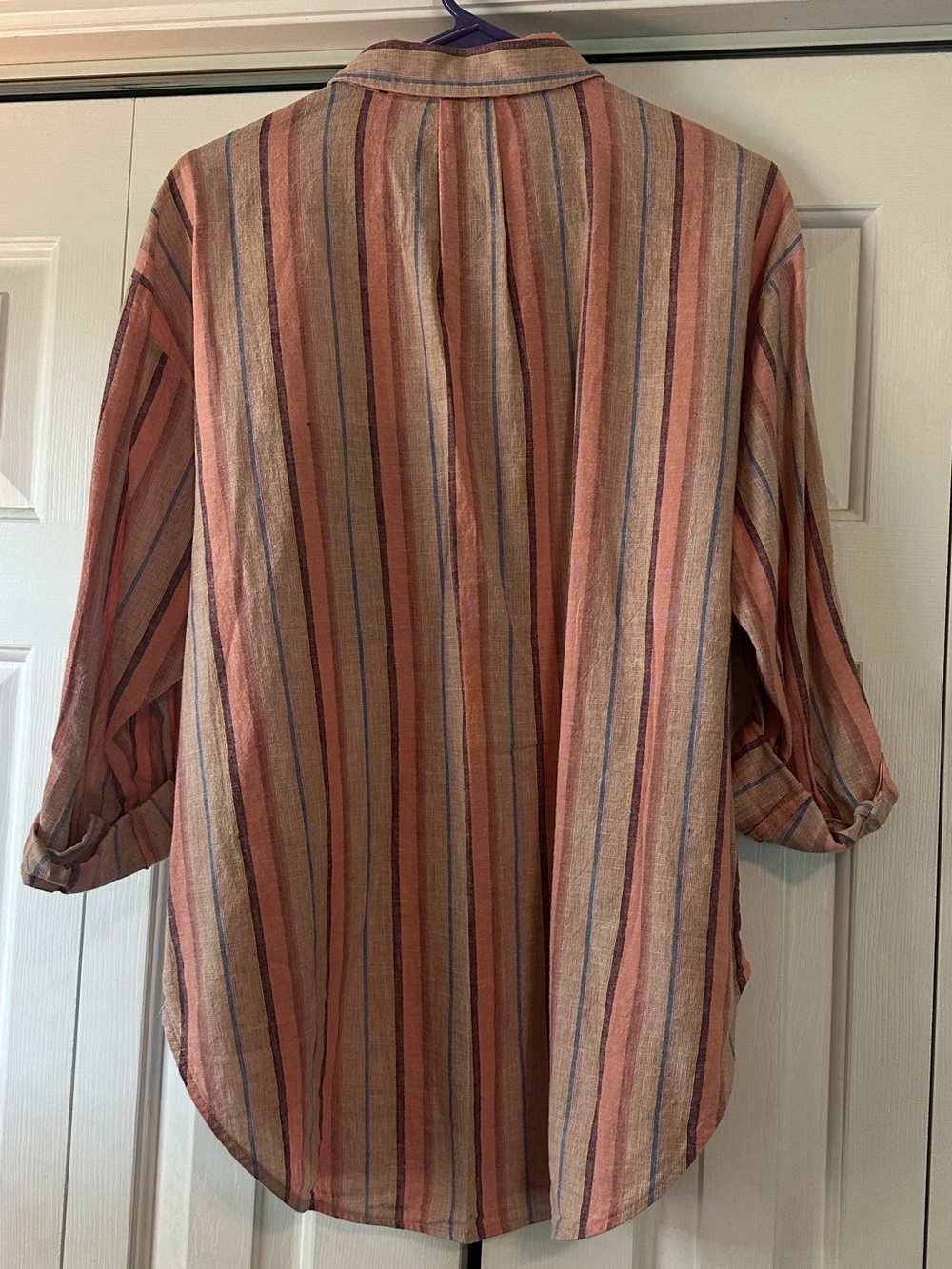 Anthropologie Maeve Lida Linen Blend 1/2 Button Pullover Top - Picture 4 of 6